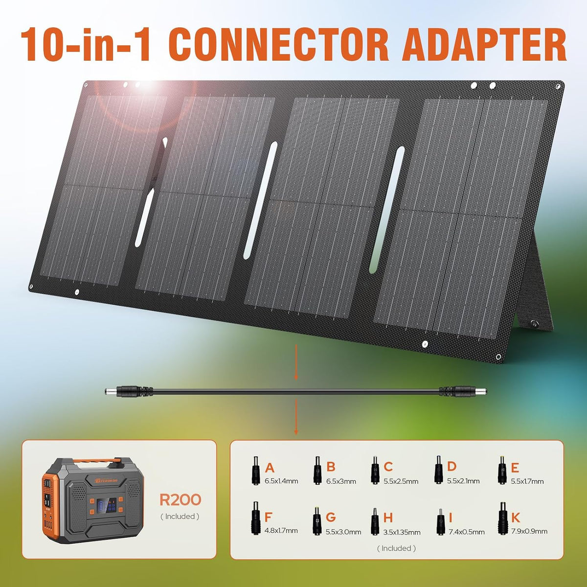 300W Portable Solar Generator with 60W Panel for Camping and Outdoor Use