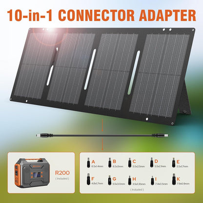 300W Portable Solar Generator with 60W Panel for Camping and Outdoor Use