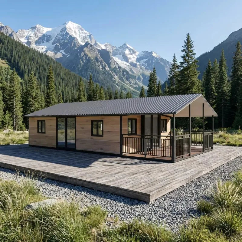 40Ft 20Ft Luxury Prefab Villa 2 3 4 5 Bedrooms Prefabricated Foldable Expandable Container House Portable Mobile Tiny Home