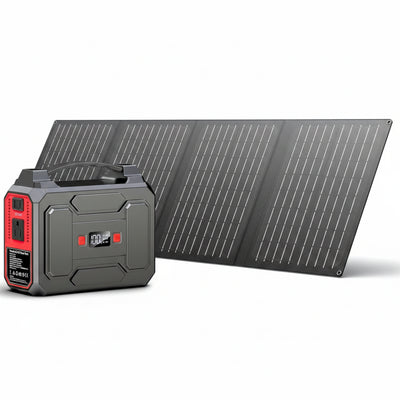 Solar Powered Generator, 100W Portable Power Station with Solar Panels 40W