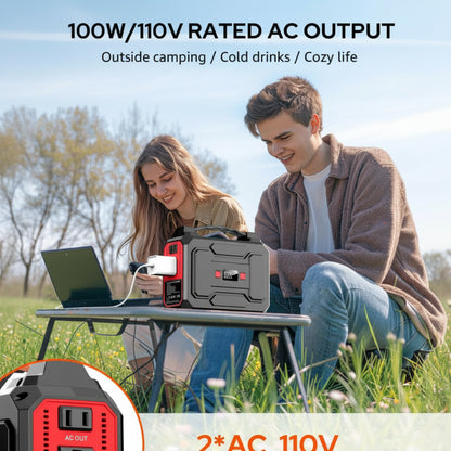 Solar Powered Generator, 100W Portable Power Station with Solar Panels 40W — product view 4