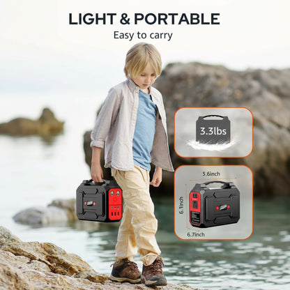 Solar Powered Generator, 100W Portable Power Station with Solar Panels 40W — product view 6